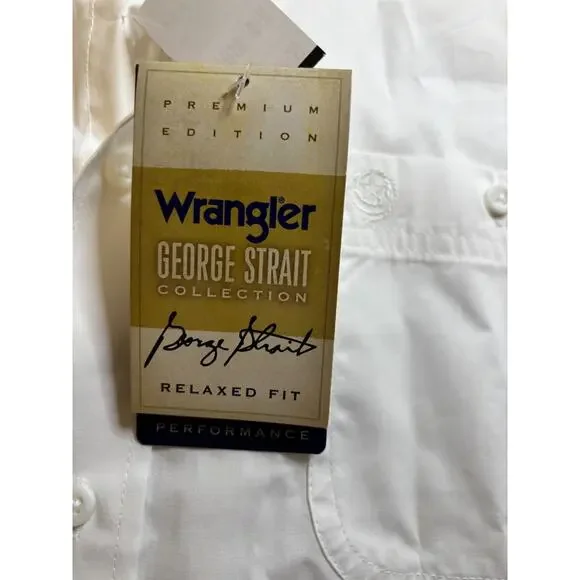 NWT Wrangler George Strait Collection Men's Button Up Long Sleeve Size XL Cowboy - Picture 13 of 14